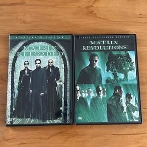 The Matrix 2 movie DVDs